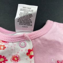 Load image into Gallery viewer, Girls Target, floral cotton bodysuit / romper, FUC, size 0000,  