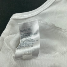 Load image into Gallery viewer, Girls Anko, white cotton singlet top, swan, GUC, size 000,  