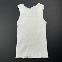 Load image into Gallery viewer, Girls Anko, white cotton singlet top, swan, GUC, size 000,  
