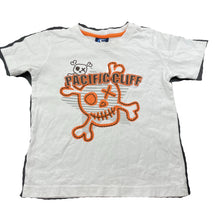 Load image into Gallery viewer, Boys Pacific Cliff, white cotton t-shirt / top, skull, FUC, size 2,  