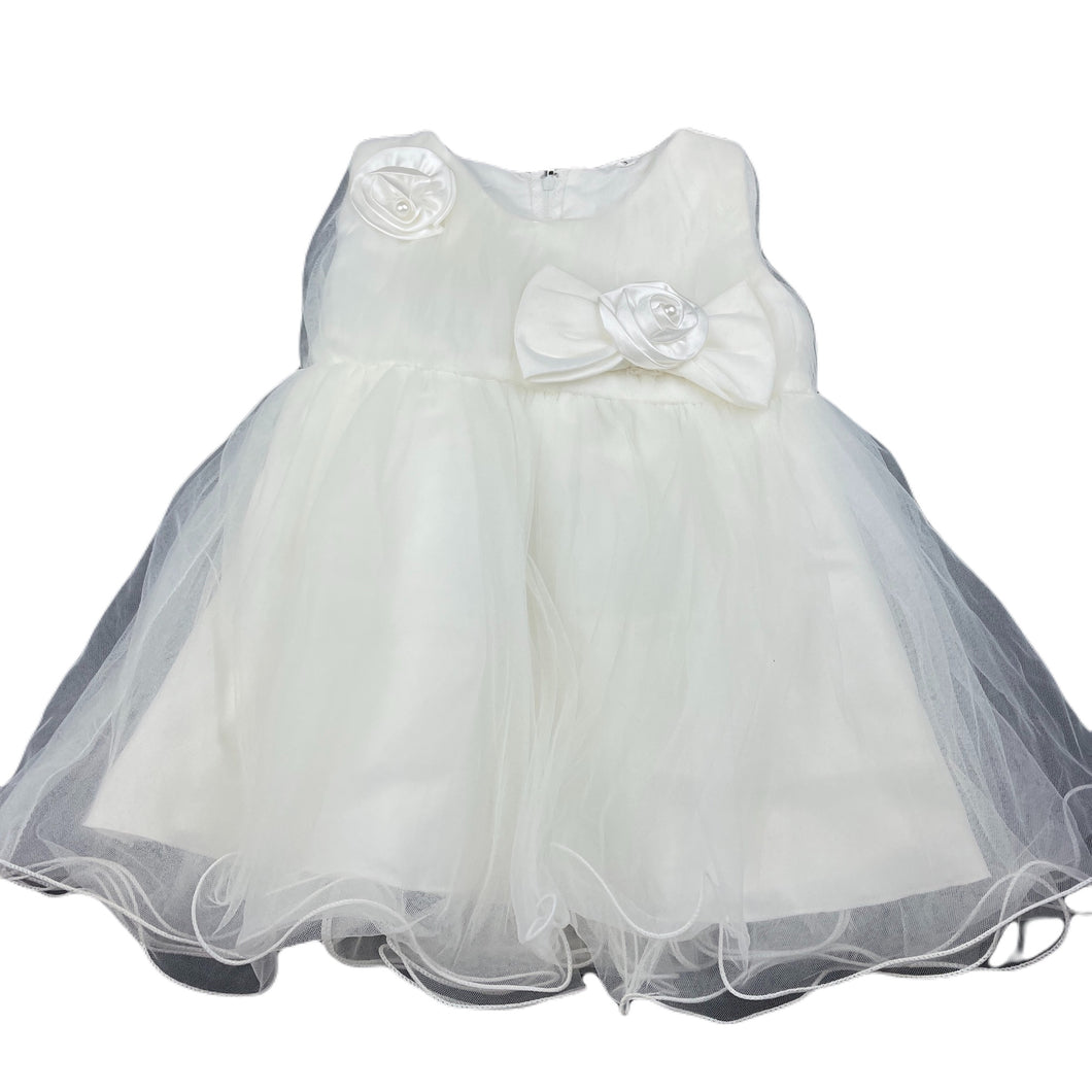 Girls lined, formal / party dress, armpit to armpit: 25.5cm, GUC, size 1-2, L: 41cm