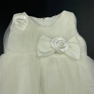 Girls lined, formal / party dress, armpit to armpit: 25.5cm, GUC, size 1-2, L: 41cm