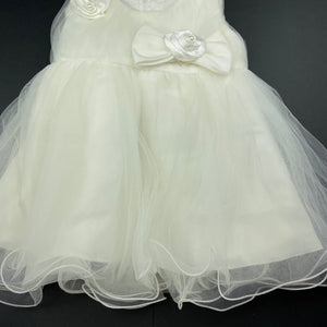 Girls lined, formal / party dress, armpit to armpit: 25.5cm, GUC, size 1-2, L: 41cm
