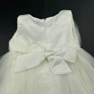 Girls lined, formal / party dress, armpit to armpit: 25.5cm, GUC, size 1-2, L: 41cm