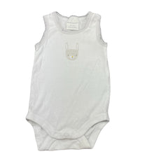 Load image into Gallery viewer, unisex Marquise, white cotton singletsuit / romper, GUC, size 000,  