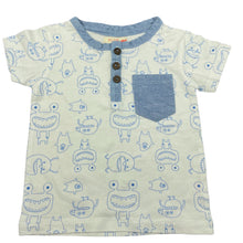Load image into Gallery viewer, Boys PLUM, cotton henley t-shirt / top, EUC, size 0,  