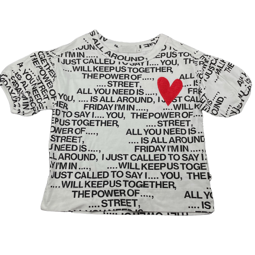 Girls Molo, Rosabella organic cotton top, GUC, size 6,  