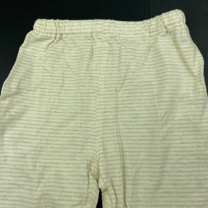Boys striped, lightweight cotton leggings / bottoms, GUC, size 3 months,  