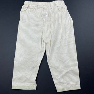 Boys striped, lightweight cotton leggings / bottoms, GUC, size 3 months,  