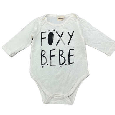 unisex ins baby, bodysuit / romper, fox, FUC, size 00,  