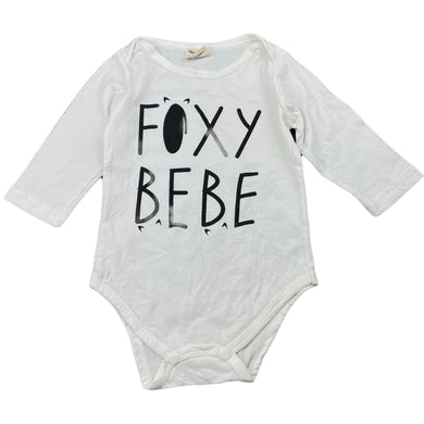 unisex ins baby, bodysuit / romper, fox, FUC, size 0,  
