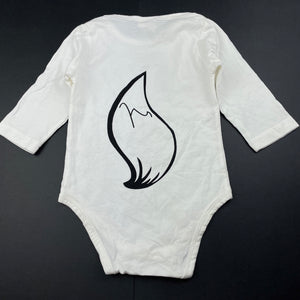 unisex ins baby, bodysuit / romper, fox, FUC, size 0,  