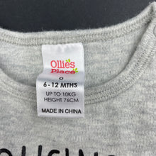 Load image into Gallery viewer, unisex Ollie&#39;s Place, soft cotton bodysuit / romper, EUC, size 0,  