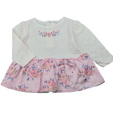 Load image into Gallery viewer, Girls Ollie&#39;s Place, embroidered cotton peplum top, EUC, size 0,  