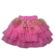 Load image into Gallery viewer, Girls pink, tulle party skirt, elasticated, L: 26cm, GUC, size 0,  