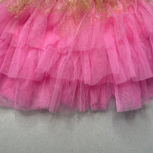 Load image into Gallery viewer, Girls pink, tulle party skirt, elasticated, L: 26cm, GUC, size 0,  