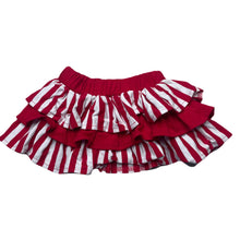 Load image into Gallery viewer, Girls striped, red &amp; white skirt, elasticated, GUC, size 000,  