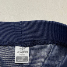 Load image into Gallery viewer, unisex LC Waikiki, blue leggings / bottoms, elasticated, EUC, size 000,  