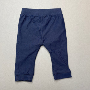 unisex LC Waikiki, blue leggings / bottoms, elasticated, EUC, size 000,  
