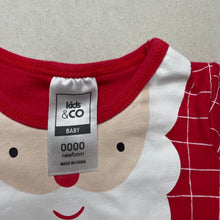 Load image into Gallery viewer, unisex Kids &amp; Co, cotton Christmas bodysuit / romper, EUC, size 0000,  