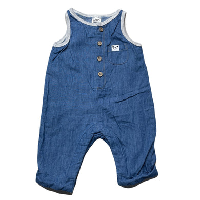 unisex Anko, lightweight chambray cotton overalls, EUC, size 000,  