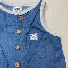 Load image into Gallery viewer, unisex Anko, lightweight chambray cotton overalls, EUC, size 000,  