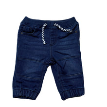 Load image into Gallery viewer, Boys Target, knit stretch denim pants, elasticated, EUC, size 000,  