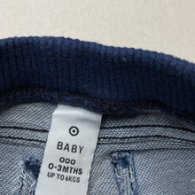 Load image into Gallery viewer, Boys Target, knit stretch denim pants, elasticated, EUC, size 000,  