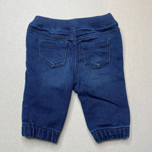 Load image into Gallery viewer, Boys Target, knit stretch denim pants, elasticated, EUC, size 000,  