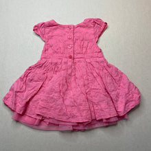 Load image into Gallery viewer, Girls Dymples, lined cotton party dress, GUC, size 000, L: 34cm