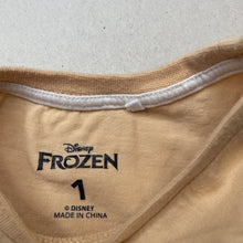 Load image into Gallery viewer, Girls Disney, Frozen cotton long sleeve top, FUC, size 1,  