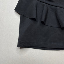 Load image into Gallery viewer, Girls Mango, black ruffle skirt, elasticated, L: 25cm, EUC, size 3,  