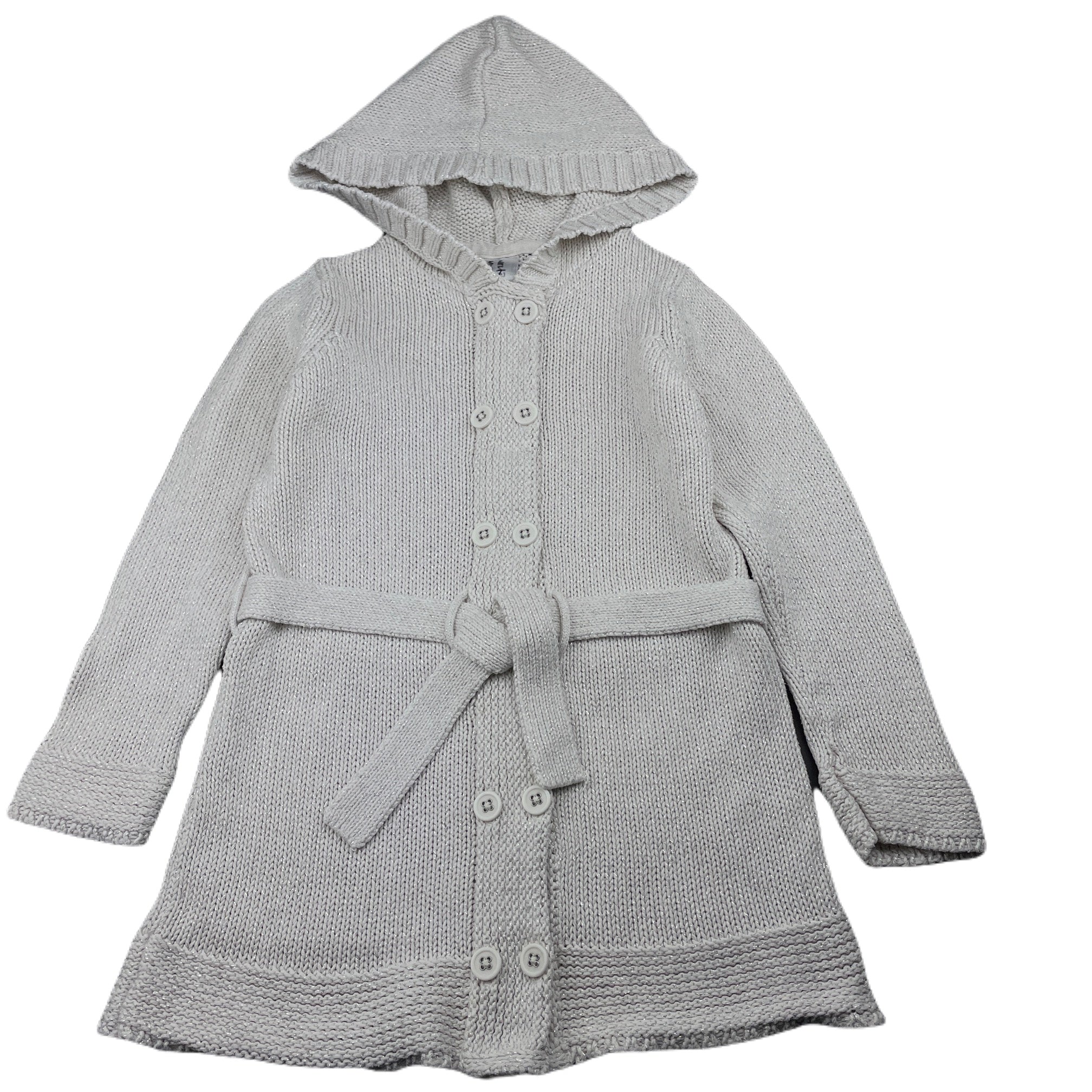 Target, knitted cotton metallic long cardigan, L: 49cm, FUC