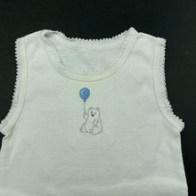 Load image into Gallery viewer, Boys Marquise, embroidered cotton singlet top, FUC, size 000,  