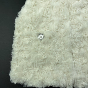 Girls Target, lined zip up faux fur vest / jacket, EUC, size 1,  
