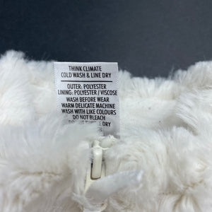 Girls Target, lined zip up faux fur vest / jacket, EUC, size 1,  