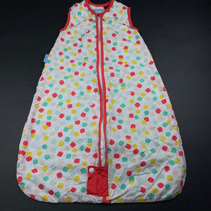 Girls The Gro Company, 0.5 Tog cotton grobag / travel sleeping bag, L: 68cm, EUC, size 000-00,  