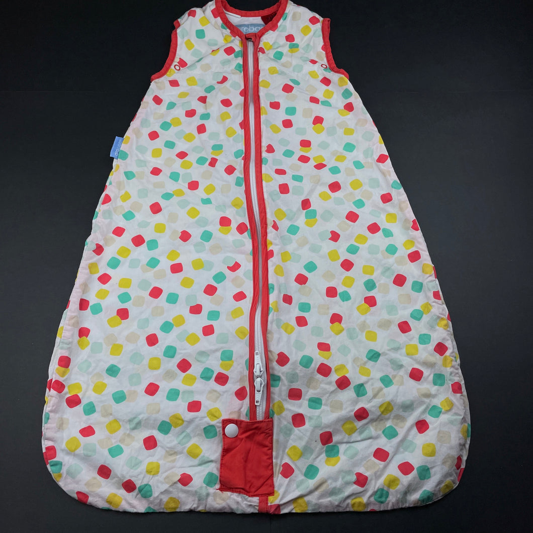 Girls The Gro Company, 0.5 Tog cotton grobag / travel sleeping bag, L: 68cm, EUC, size 000-00,  