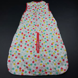 Girls The Gro Company, 0.5 Tog cotton grobag / travel sleeping bag, L: 68cm, EUC, size 000-00,  