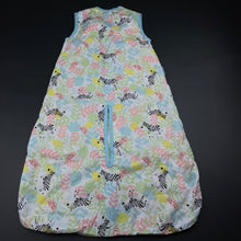 Load image into Gallery viewer, Girls The Gro Company, 0.5 Tog cotton grobag / travel sleeping bag, L: 72cm, EUC, size 000-00,  