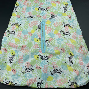 Girls The Gro Company, 0.5 Tog cotton grobag / travel sleeping bag, L: 72cm, EUC, size 000-00,  