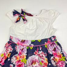 Load image into Gallery viewer, Girls Baker, lined floral party dress, GUC, size 2, L: 51cm