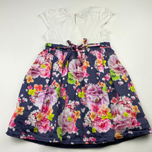 Load image into Gallery viewer, Girls Baker, lined floral party dress, GUC, size 2, L: 51cm