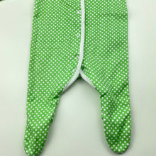 Load image into Gallery viewer, unisex Target, green cotton coverall / romper, FUC, size 000,  