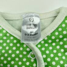 Load image into Gallery viewer, unisex Target, green cotton coverall / romper, FUC, size 000,  
