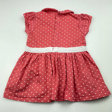 Load image into Gallery viewer, Girls Mes Petits Cailloux, spotted cotton casual dress, FUC, size 0, L: 35cm