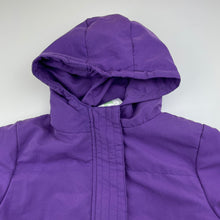Load image into Gallery viewer, Girls STAR, purple lightweight hooded jacket / coat, GUC, size 2,  