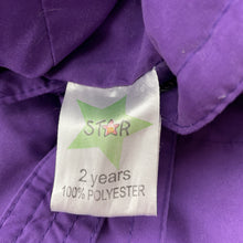 Load image into Gallery viewer, Girls STAR, purple lightweight hooded jacket / coat, GUC, size 2,  