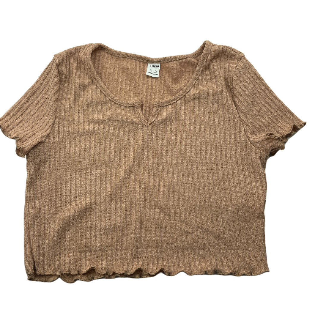 Girls SHEIN, lightweight ribbed cropped top, EUC, size 11-12,  