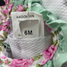 Load image into Gallery viewer, Girls floral, cotton party dress, armpit to armpit: 23.5cm, small mark on chest, FUC, size 00, L: 35cm